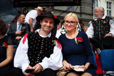 Izjemen obisk zaznamoval 50. Dneve narodnih noš in oblačilne dediščine v Kamniku (Blaž T. Muc)  (34)